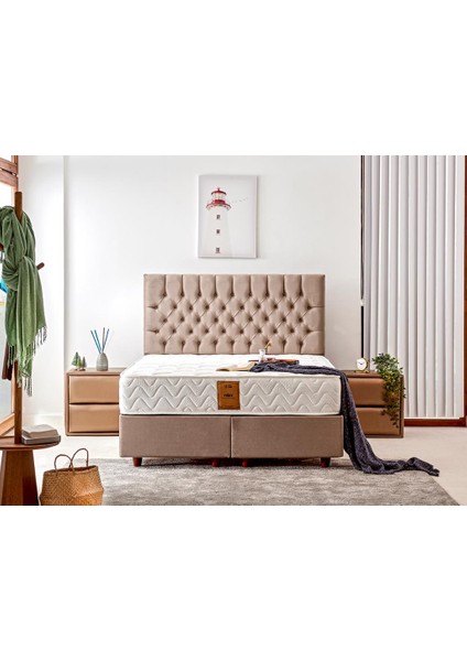 Relax Yatak 120x200 Tek Kişilik Orta Sert Beş Yıldızlı Otel Yatağı Lüks Ortopedik Yatak Çift Taraflı 28 cm