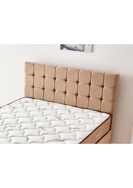 Niron Bamboo Yatak 80x200 Tek Kişilik Doğal Bambu Kumaş Tam Ortopedik Orta Sert Yaylı Yatak
