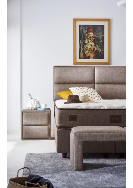 Organic Cotton Yatak 80x180 Tek Kişilik Doğal Pamuk Kumaşlı Ekstra Lüks Yumuşak Yatak 32 cm