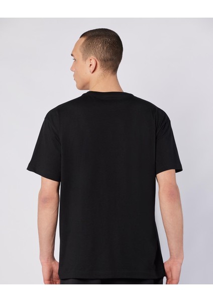 Logo Caffa Erkek Siyah Regular Fit Tişört fiyatları