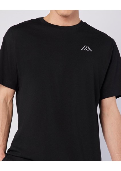 Logo Caffa Erkek Siyah Regular Fit Tişört modelleri