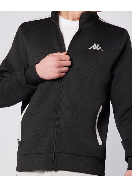 222 Banda Moste Full Zip Erkek Siyah Regular Fit Fermuarlı Eşofman Üstü fırsatları