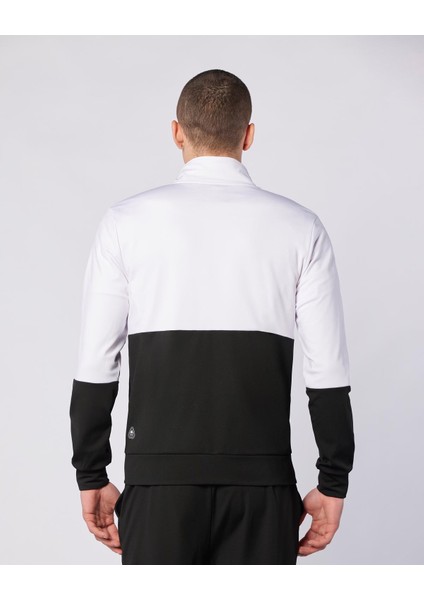 Keita Full Zip Erkek Siyah-Beyaz Regular Fit Fermuarlı Eşofman Üstü fiyatları