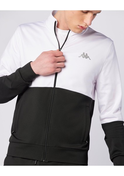 Keita Full Zip Erkek Siyah-Beyaz Regular Fit Fermuarlı Eşofman Üstü modelleri