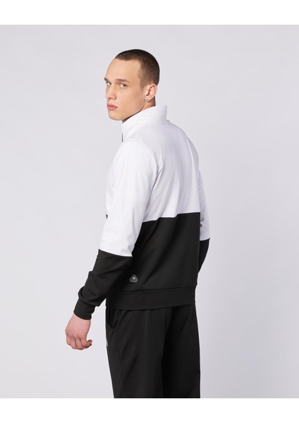 Keita Full Zip Erkek Siyah-Beyaz Regular Fit Fermuarlı Eşofman Üstü indirimleri