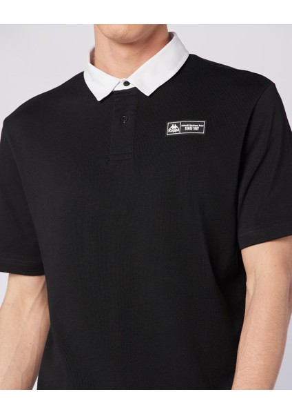 Nilde Tur Erkek Siyah-Beyaz Regular Fit Polo Yaka Tişört indirimleri