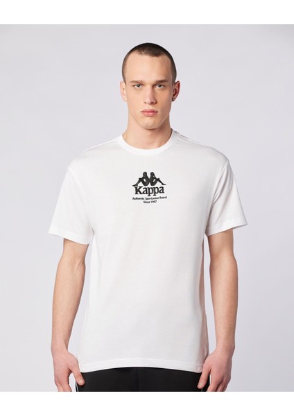 Authentic Gastor Tur Erkek Beyaz Regular Fit Tişört