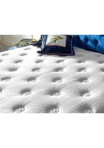 Dream Yatak 100x200 Tek Kişilik Çift Pedli Ekstra Lüks Yatak 34 cm Pamuklu Örme Kumaş
