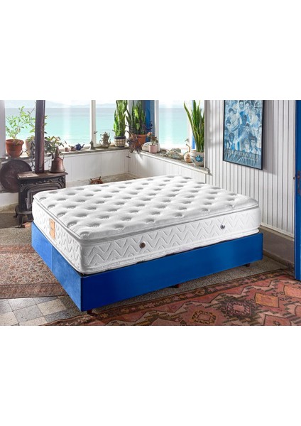 Dream Yatak 150x200 Çift Kişilik Çift Pedli Ekstra Lüks Yatak 34 cm Pamuklu Örme Kumaş