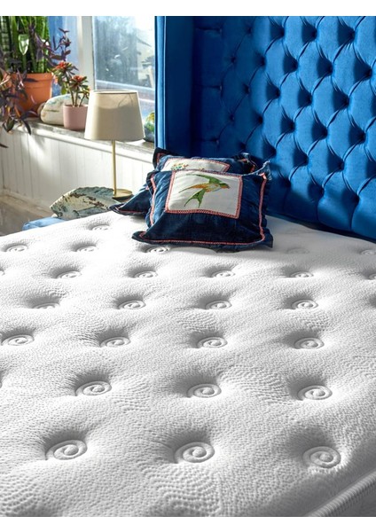 Dream Yatak 150x200 Çift Kişilik Çift Pedli Ekstra Lüks Yatak 34 cm Pamuklu Örme Kumaş