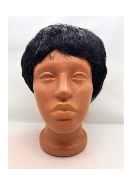 Siyah Renk Kısa Kesim Içi Astarlı Erkek Peruğu modelleri