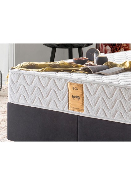 Niron Spring Visco Çift Kişilik Yaylı Visco Yatak 150x200cm Lüks Ergonomik Yatak Hem Yaylı Hem Visco