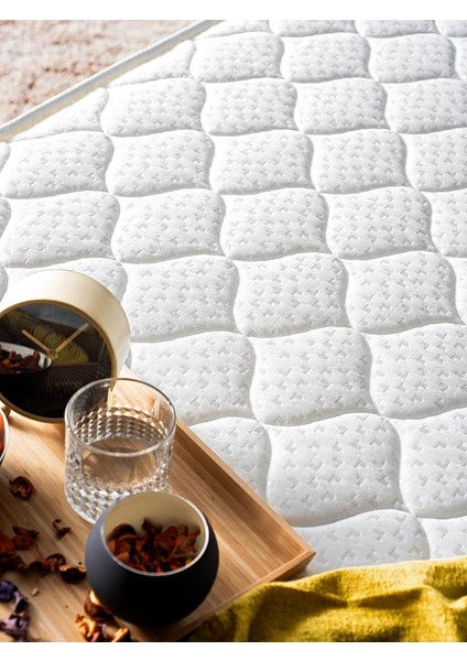 Niron Spring Visco Çift Kişilik Yaylı Visco Yatak 150x200cm Lüks Ergonomik Yatak Hem Yaylı Hem Visco