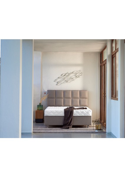 Tek Kişilik Lüks Ergonomik Visco(Yaysız) Yatak 80x190cm Niron Star