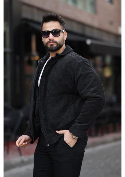 Vintage Oversize Erkek Siyah Kadife Ceket fiyatları