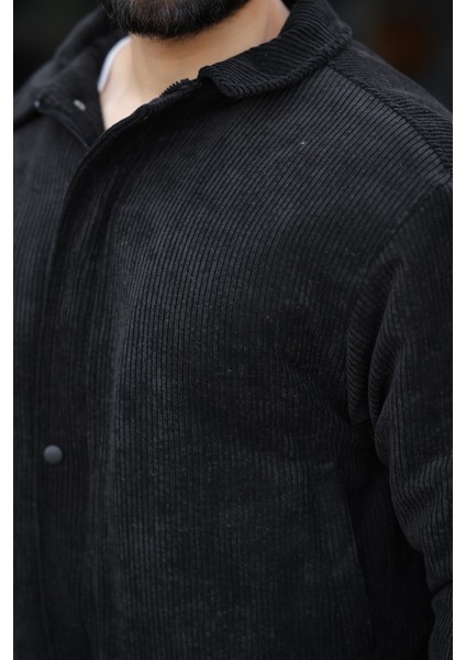 Vintage Oversize Erkek Siyah Kadife Ceket fırsatları