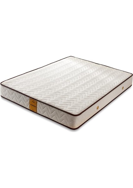 Exclusive Yatak 90x190 Tek Kişilik Visco Yatak Ekstra Lüks Yaysız Yatak 24 cm Pamuklu Keten Doğal Kumaş