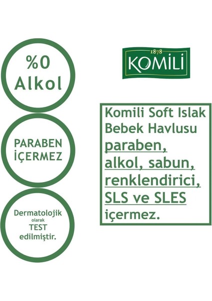 Soft Islak Havlu 4 x 70' Li 5 Paket