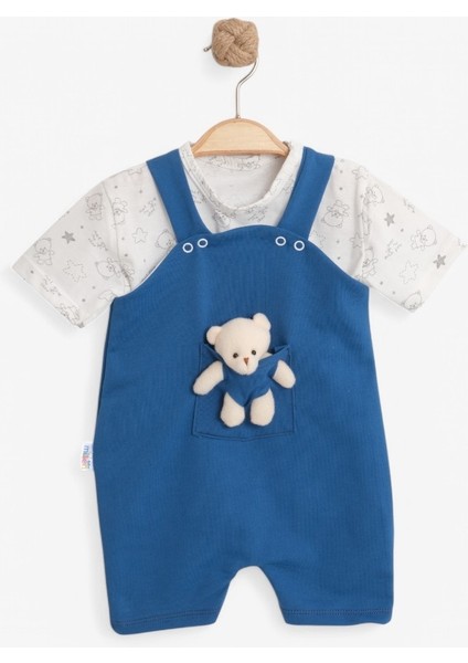 Sevimli Peluş Ayıcıklı 2'li Bebek Tulum Seti