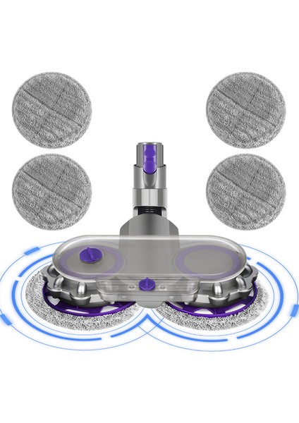 V12 Digital Slim, V10 Slim Akülü Süpürgenin Yedek Parçası, + Su Tankı + 6 Mendil (Yurt Dışından)