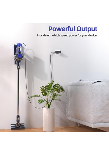 24V/17V Şarj Cihazı Için Uygun DC44 DC35 DC34 DC31 DC30 DC56 DC45 Elektrikli Süpürge Güç Şarj Adaptör Kablosu Abd Plug (Yurt Dışından)