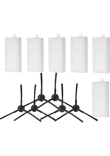 Yedek Parçalar Hepa Filtreler V3 V3S V5 V5S V5S Pro Robot Süpürge Aksesuarları Için Yan Fırçalar (Yurt Dışından)