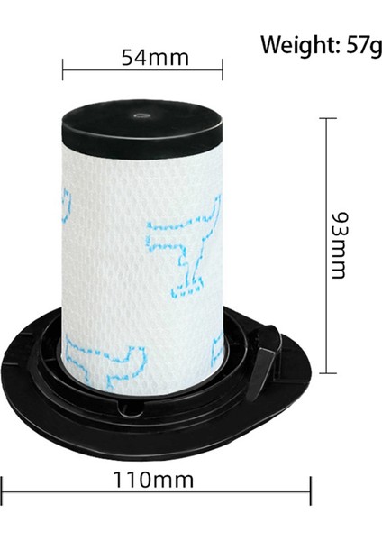 460 Hepsi Bir Arada RH92XX ve Flex 560 RH94XX Elektrikli Süpürge Için 8 Adet Filtre, Parçalar ZR009002 (Yurt Dışından)