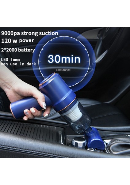 Araba ve Ev Için El Tipi Elektrikli Süpürge Kablosuz Taşınabilir Kuru Islak Mini Elektrikli Süpürge Toz Kum Temizleme Makinesi (Yurt Dışından)