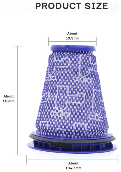 3 Adet Hepa Filtre Büyük Top CY18 CY22 CY23 CY24 CY25 DY75 DY77 DY78 Elektrikli Süpürge Ön Filtre Değiştirme (Yurt Dışından)
