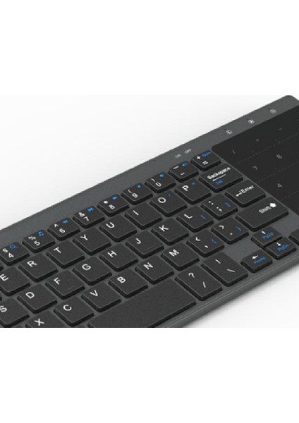 Android Windows Masaüstü Dizüstü Bilgisayar Için Touchpad Fare Numarası Sayısal USB Kablosuz Klavye ile Ince 2.4g Kablosuz Klavye (Yurt Dışından)