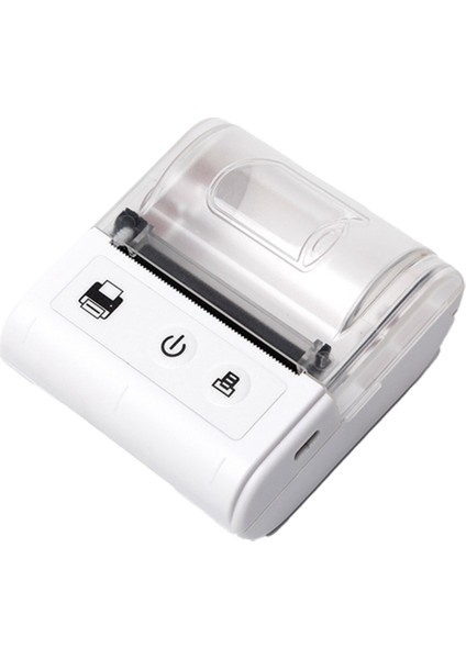 Kablosuz Mini Termal Yazıcı Taşınabilir Bluetooth Makbuz Yazıcısı Termal Bt 58MM Termal Makbuz Baskı Beyaz Abd Tak (Yurt Dışından)