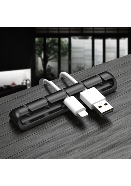 Veri Kablosu Depolama Masaüstü Kablosu Şarj Kablosu Sabit Artefakt Cep Telefonu Başucu Silikon Hat Kartı Kulaklık Hub, Set D (Yurt Dışından) fiyatları