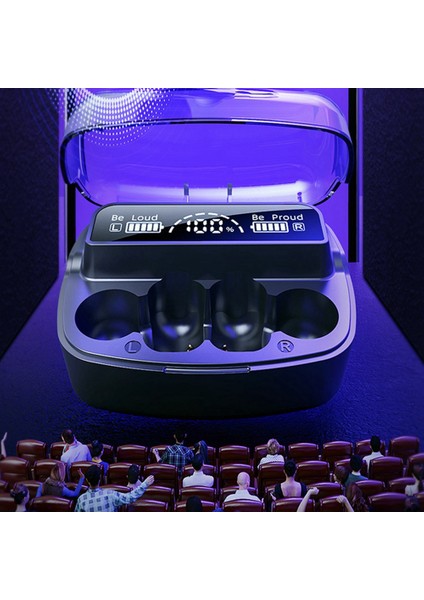 A80 Kablosuz Bluetooth Kulaklık 5.3 Kulak Klipsi Tipi Kulak Içi Olmayan Kablosuz Bluetooth Ultra Kulaklık, Siyah (Yurt Dışından)