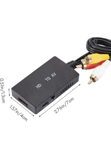 1080P Hd - Rca Dönüştürücü Bilgisayar Projeksiyonunu Hd Sinyal Ürünleri Için Tv Adaptörüne Bağlama Rca Sinyal Ürünlerini Bağlama (Yurt Dışından) indirimleri