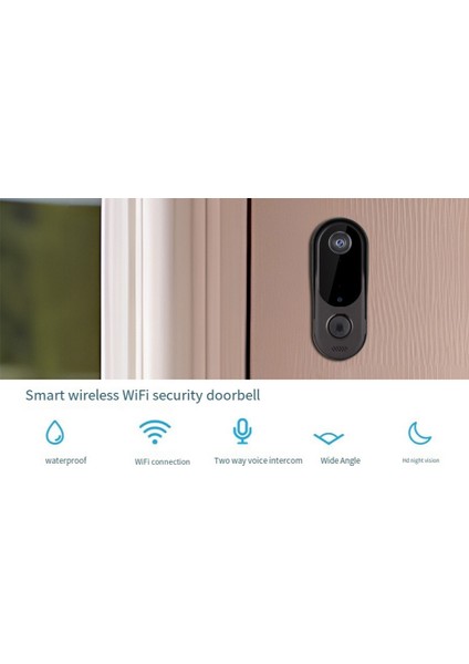 Akıllı Ev Güvenlik Kapı Zili Kamera Wifi Video 2WAY Ses Kapı Zili Kablosuz Wifi Kapı Zili Gece Görüş Ev/ofis Için (Yurt Dışından) fiyatları