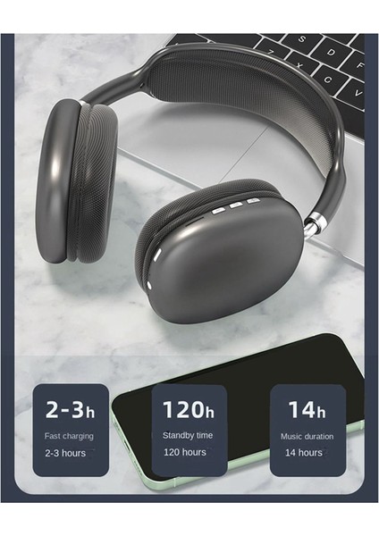 P9 Yükseltilmiş Sürüm Kablosuz Spor Bluetooth Kulaklık Başa Monte Stereo Bluetooth Kulaklık Gümüş (Yurt Dışından)