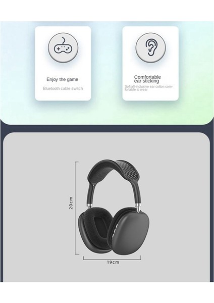 P9 Yükseltilmiş Sürüm Kablosuz Spor Bluetooth Kulaklık Başa Monte Stereo Bluetooth Kulaklık Gümüş (Yurt Dışından) fırsatları