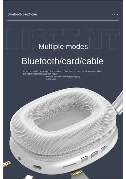 P9 Yükseltilmiş Sürüm Kablosuz Spor Bluetooth Kulaklık Başa Monte Stereo Bluetooth Kulaklık Gümüş (Yurt Dışından) indirimleri