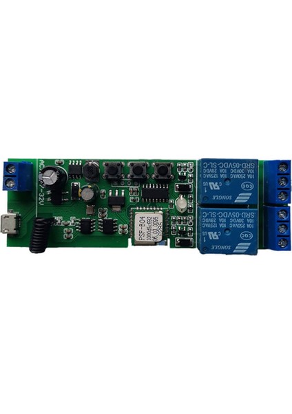 Akıllı Wifi Röle Anahtarı 2 Kanal Röle Akıllı Ev Wifi Modülü Dc 5V 12V 24V 32V 110V 220V Kablosuz Anahtar Zamanlayıcı(C) (Yurt Dışından)