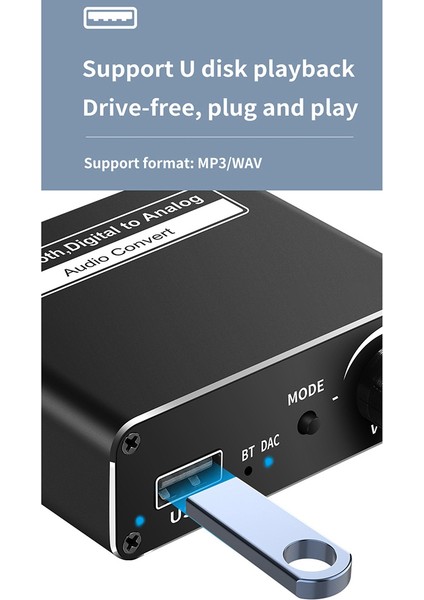 Kablosuz Bluetooth 5.0 Dijitalden Analoga Dac Dönüştürücü, Uzaktan Kumandalı Koaksiyel 3.5mm Destek USB Ses Adaptörü (Yurt Dışından) fiyatları