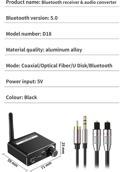 Kablosuz Bluetooth 5.0 Dijitalden Analoga Dac Dönüştürücü, Uzaktan Kumandalı Koaksiyel 3.5mm Destek USB Ses Adaptörü (Yurt Dışından) indirimleri