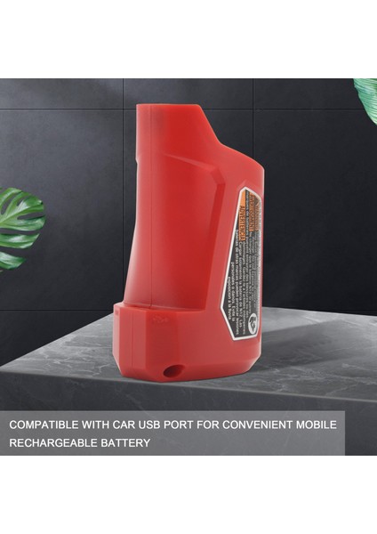 48-59-1201 N12 USB Adaptöre Uygun Taşınabilir USB Pil Şarj Cihazı ve Güç Kaynağı-Kırmızı (Yurt Dışından) modelleri