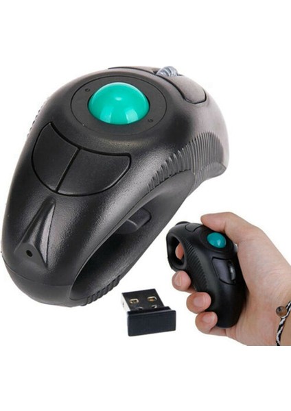 2.4g Kablosuz Hava Fare Ergonomik Trackball El Parmak USB Fare USB Optik Trackball Fareler (Yurt Dışından) modelleri