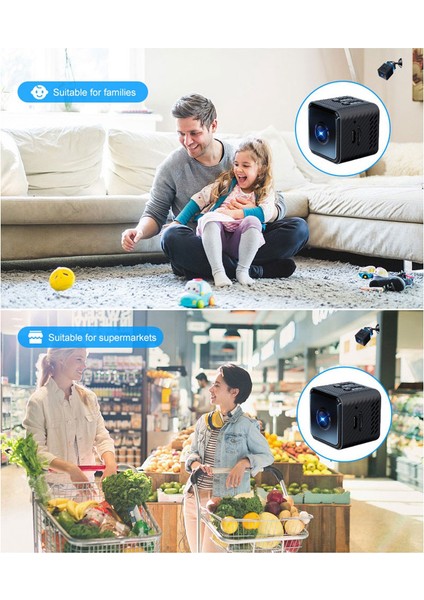 4K Mini Kamera Wifi Kamera HD1080P Yüksek Çözünürlüklü Gece Mini Kaydedici Kablosuz Mini Kamera Video Izleme (Yurt Dışından)