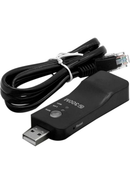 USB Tv Wifi Dongle Adaptörü 300 Mbps Evrensel Kablosuz Alıcı RJ45 Wps Lg Akıllı Tv Için (Yurt Dışından) indirimleri