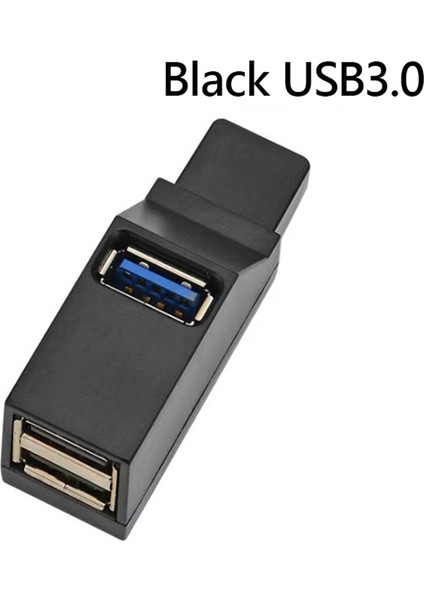 USB 3.0 Hub Adaptörü Genişletici Mini Splitter Kutusu Pc Dizüstü Cep Telefonu Için 3 Bağlantı Noktası Yüksek Hızlı U Disk Okuyucu, Siyah (Yurt Dışından) fırsatları
