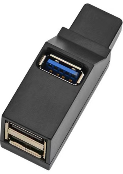 USB 3.0 Hub Adaptörü Genişletici Mini Splitter Kutusu Pc Dizüstü Cep Telefonu Için 3 Bağlantı Noktası Yüksek Hızlı U Disk Okuyucu, Siyah (Yurt Dışından) indirimleri