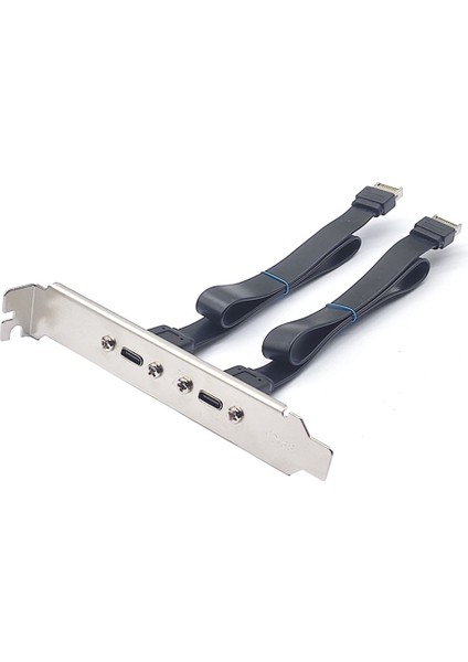 USB 3.1 Ön Panel Başlık Tip E Erkek - Tip C Dişi Konnektör Anakart Genişletme Kablosu Transfer Kablolaması (50CM) (Yurt Dışından)
