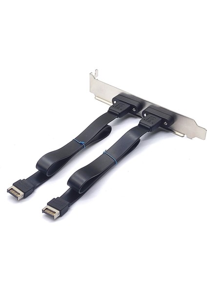 USB 3.1 Ön Panel Başlık Tip E Erkek - Tip C Dişi Konnektör Anakart Genişletme Kablosu Transfer Kablolaması (50CM) (Yurt Dışından)