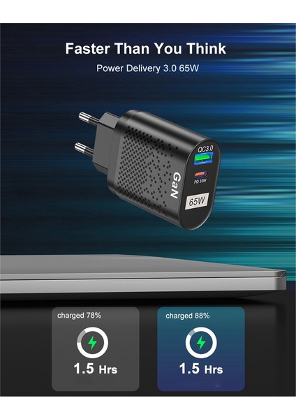 65W Cep Telefonu Hızlı Şarj Cihazı Çok Bağlantı Noktalı Qc3.0 Pd Çoklu Hızlı Şarj El Şarj Cihazı Ab Tak Için (Yurt Dışından) indirimleri